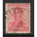 ARGENTINE REP 1917 GENERAL SAN MARTIN 5c RED SG...