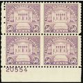 701, Mint FVF 50¢ Plate Block of Four Stamps - ...