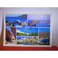 multiview, CRETE, GREECE used postcard. 1990s? =