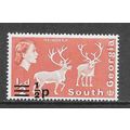 SOUTH GEORGIA 1971 QE2 REINDEER MNH UNMOUNTED M...