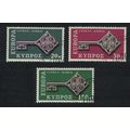 Cyprus Key with CEPT in handle Europa 3v 1968 C...