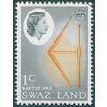 Swaziland 1962 1c yellow-orange & black SG91 CTO
