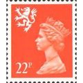 GB 1990 Scotland 22p Bright Orange Red Unmounte...