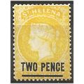 St Helena 1894 SG30 2d Yellow Perf 14 Wmk Crown...