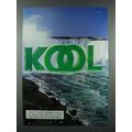 1995 Kool Cigarette Ad - Waterfall