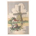 VOLENDAM, HOLLAND unused vintage postcard windm...