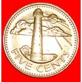 GREAT BRITAIN (1973-2007): BARBADOS ★ 5 CENTS 2...