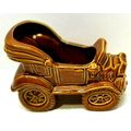 Vintage 4 1/4" Ceramic Brown Car Planter, Made ...