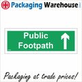 VE385 PUBLIC FOOTPATH SIGN STRAIGHT ON AHEAD AR...
