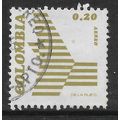COLOMBIA 1974 AIR 20c BROWN TAILPLANE SG1358 FI...
