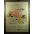 1957 Cryovac Company Ad - New Cryovac second skin locks in flavor ..for keeps