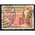 Gold Coast 1948 KGV1 2 1/2d brown & Scarlet Use...