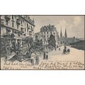 Vor dem Hôtel Schweizerhof, Luzern, 1904 - Wehr...