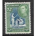 ST VINCENT 1938 1/2d BLUE GREEN GEORGE VI SG 14...