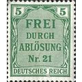 PRUSSIA, District 21, green 1903, 5pf