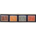 Netherlands Stamps Scott #340 To 343, Used