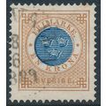 Sweden Facit 49a/Scott 49, 1Kr orange-brown/blu...