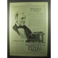 1920 Royal Typewriters Ad - Nothing Great Achieved