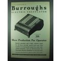 1931 Burroughs Electric Calculator Ad - More Pr...