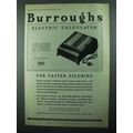 1931 Burroughs Electric Calculator Ad - Faster ...