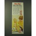 1960 Sta-Puf Rinse Ad - Sta-Puf keeps towels fl...