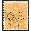 Australia 1926 ½d orange Official SG O97 used