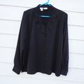 Womens Liz Baker Black Blouse Shirt 18 47 Chest...