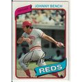 1980 Topps baseball Johnny Bench card #100- NM-...