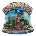 Louisiana The Pelican State Artwood Montage Fri...