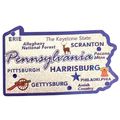 Pennsylvania The Keystone State Foil Fridge Magnet