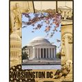 Washington D.C. Montage Laser Engraved Wood Pic...