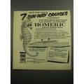 1956 Home Lines Cruise Ad - Tops for winter cruise fun 7 sun-way cruises