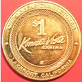 Konocti Vista. $1 Casino Token. Lakeport, CA. P42.