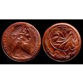 Australia Two Cent 1982 Used Coin Frilled neck-...