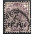 1882 O3 1d Lilac Inland Revenue Official Fine U...