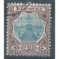 Bermuda 1909 SG42 4d Blue & Chocolate Very Fine...