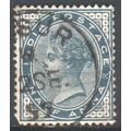 India stamps 1882 - SG 84 - QV 1/2a green - used 4
