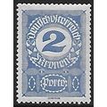 Po Mi 86 x (*): 2 Kr. deep blue Postage Due Sta...