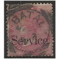 India 1868 O30 8a Rose SERVICE Good Used . ..