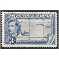 Cayman Islands 1947 SG121a 3d Bright Blue Mount...