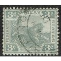 Federated Malay States 1904 3c Grey wmk MCrown ...