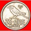 Ⰶ BIRD (1958-1973): NORWAY★ 25 ORE 1962! OLAV V...