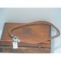 Women’s Carolee Brown 925 Silver & Leather Chok...