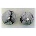 Snowflake Obsidian Crystal 10mm Gemstone Stud E...