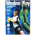 2000 programme Sheffield Wednesday v. Birmingha...