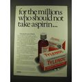 1975 Tylenol Medicine Ad - Millions Should Not ...