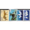 1980's 4 different values - fine used (o) - ANIMAL