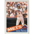 1985 Topps Baseball card 67 Rafael Santana RC