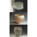 Chrome Pink Volcanic Bowl Vase 3x Rare Stonewar...