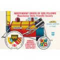 Odd Fellows Manchester Friendly Unity Society Train Meeting Postcard